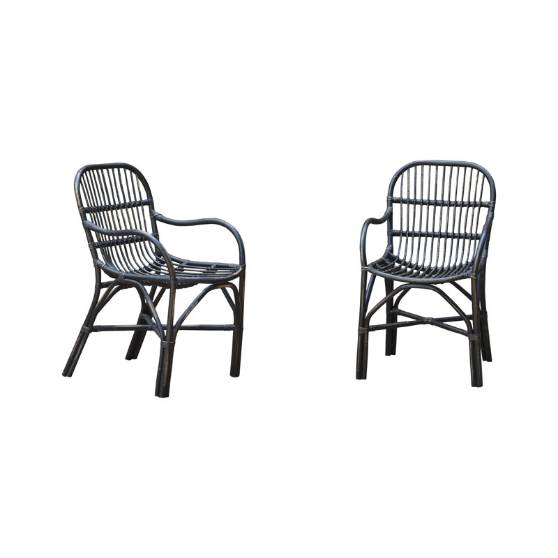 Antique Revival Metal Outdoor Dining Armchair with Cushion Wayfair